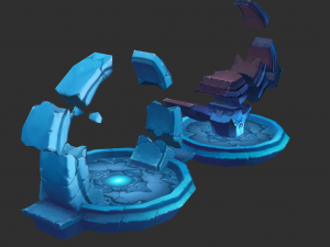 Ice Tower Hand-Painted Game Assets 3D-Modell