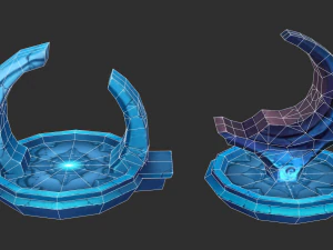 Ice Tower Hand-Painted Game Assets 3D Model