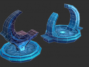 Ice Tower Hand-Painted Game Assets 3D-Modell