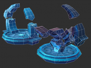 Ice Tower Hand-Painted Game Assets 3D-Modell