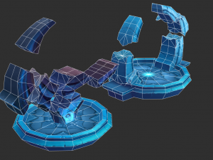 Ice Tower Hand-Painted Game Assets 3D-Modell