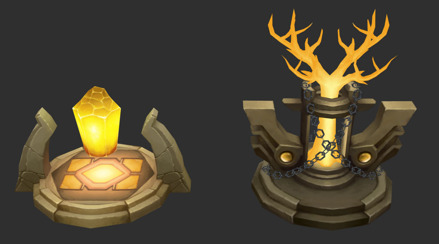 Jungle Tower Hand-Painted Game Assets 3D Model .c4d .max .obj .3ds .fbx .stl .blend 