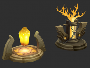 Jungle Tower Hand-Painted Game Assets 3D 모델