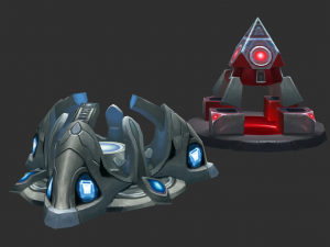 Factory Tower Hand-Painted Game Assets 3D मॉडल