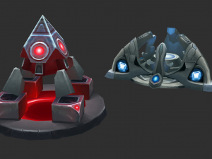 Factory Tower Hand-Painted Game Assets 3D मॉडल