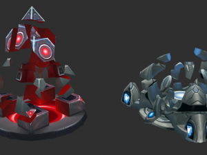 Factory Tower Hand-Painted Game Assets 3D मॉडल