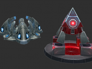 Factory Tower Hand-Painted Game Assets 3D मॉडल