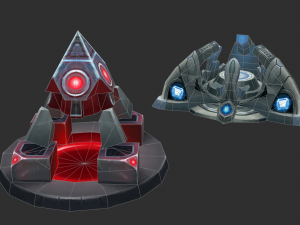 Factory Tower Hand-Painted Game Assets 3D मॉडल