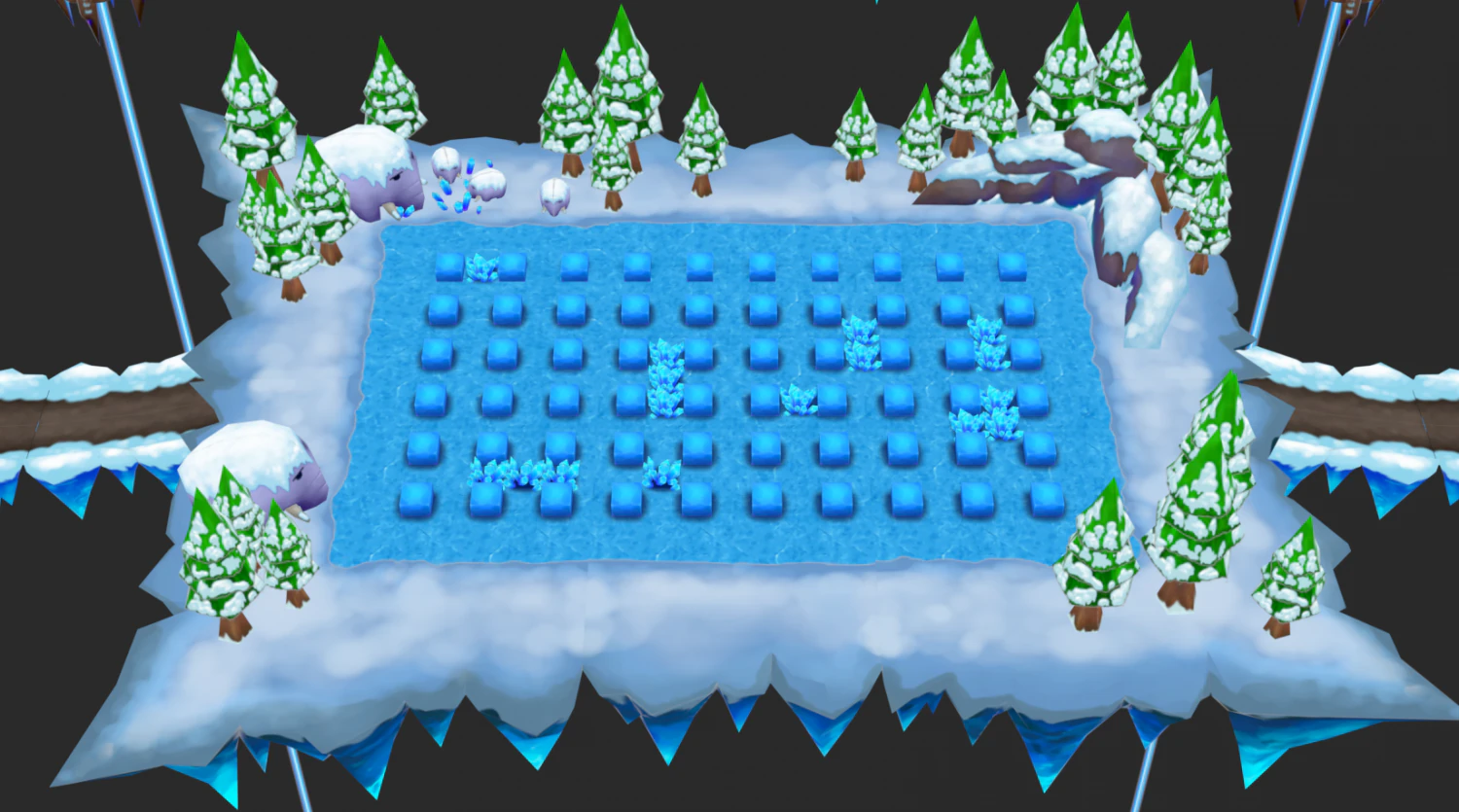 Christmas Map Hand-Painted Game Assets 3D Model .c4d .max .obj .3ds .fbx .stl .blend