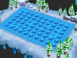 Christmas Map Hand-Painted Game Assets 3D Model