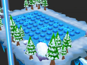Christmas Map Hand-Painted Game Assets 3D Model