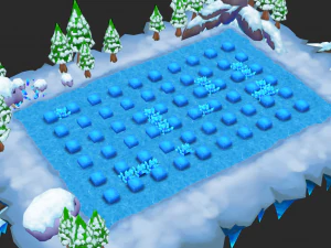 Christmas Map Hand-Painted Game Assets 3D Model