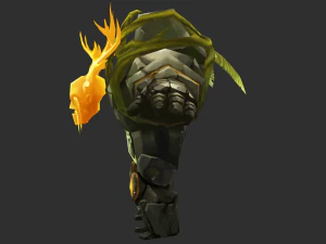 Boss Green Maokai Hand-Painted Game Assets 3D Model
