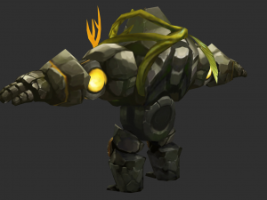 Boss Green Maokai Hand-Painted Game Assets Model 3D