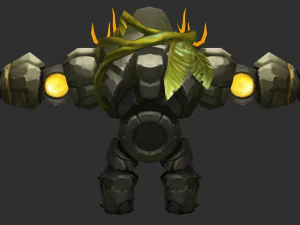 Boss Green Maokai Hand-Painted Game Assets 3D Model