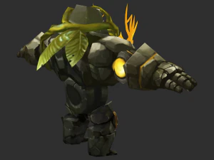 Boss Green Maokai Hand-Painted Game Assets 3D Model