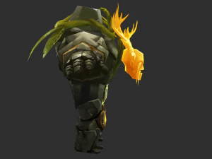 Boss Green Maokai Hand-Painted Game Assets 3D Model