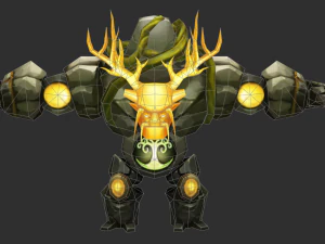 Boss Green Maokai Hand-Painted Game Assets 3D Model