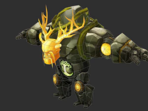 Boss Green Maokai Hand-Painted Game Assets 3D Model