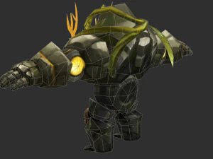 Boss Green Maokai Hand-Painted Game Assets 3D Model