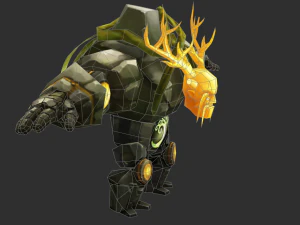 Boss Green Maokai Hand-Painted Game Assets 3D Model