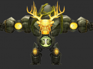 Boss Green Maokai Hand-Painted Game Assets Model 3D