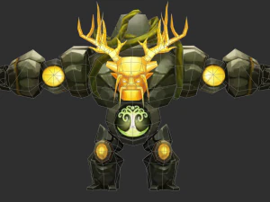 Boss Green Maokai Hand-Painted Game Assets 3D Model