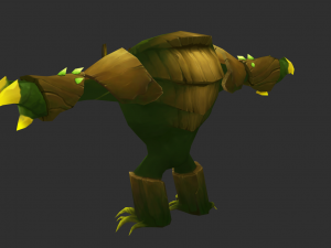 Boss Tree Hand-Painted Game Assets 3D Модель