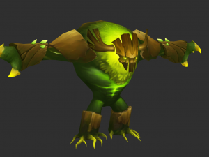 Boss Tree Hand-Painted Game Assets 3D Модель
