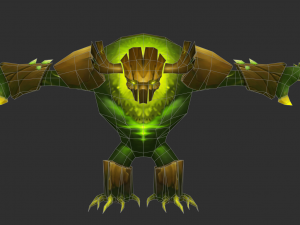Boss Tree Hand-Painted Game Assets 3D Модель
