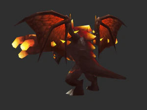 Boss Fire Hand-Painted Game Assets 3D Model