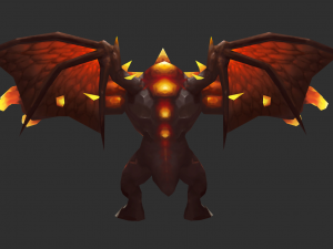 Boss Fire Hand-Painted Game Assets Modelo 3D