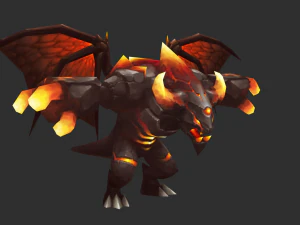 Boss Fire Hand-Painted Game Assets 3D Model