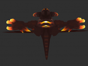 Boss Fire Hand-Painted Game Assets Modelo 3D