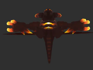 Boss Fire Hand-Painted Game Assets 3D Model