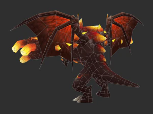 Boss Fire Hand-Painted Game Assets 3D Model