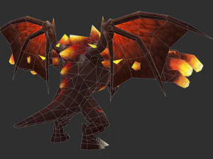 Boss Fire Hand-Painted Game Assets 3D Model