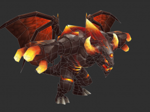 Boss Fire Hand-Painted Game Assets Modelo 3D