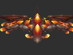 Boss Fire Hand-Painted Game Assets 3D Model