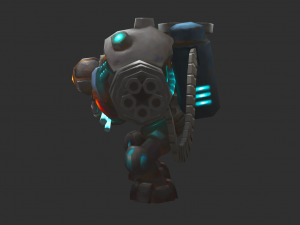 Boss Robot 1 Malphite Hand-Painted Game Assets 3D Model