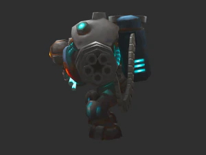 Boss Robot 1 Malphite Hand-Painted Game Assets 3D Model
