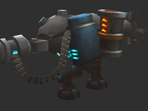 Boss Robot 1 Malphite Hand-Painted Game Assets 3D Model