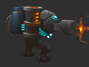 Boss Robot 1 Malphite Hand-Painted Game Assets 3D Model