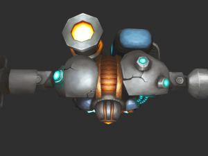 Boss Robot 1 Malphite Hand-Painted Game Assets 3D Model