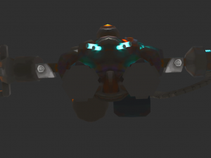 Boss Robot 1 Malphite Hand-Painted Game Assets 3D Model