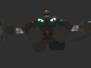 Boss Robot 1 Malphite Hand-Painted Game Assets 3D Model