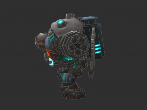 Boss Robot 1 Malphite Hand-Painted Game Assets 3D Model
