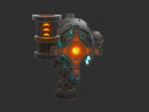 Boss Robot 1 Malphite Hand-Painted Game Assets 3D Model