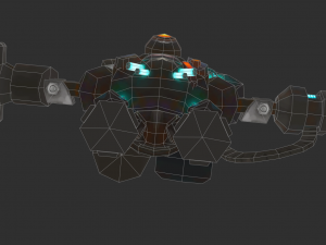 Boss Robot 1 Malphite Hand-Painted Game Assets 3D Model