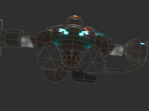 Boss Robot 1 Malphite Hand-Painted Game Assets 3D Model